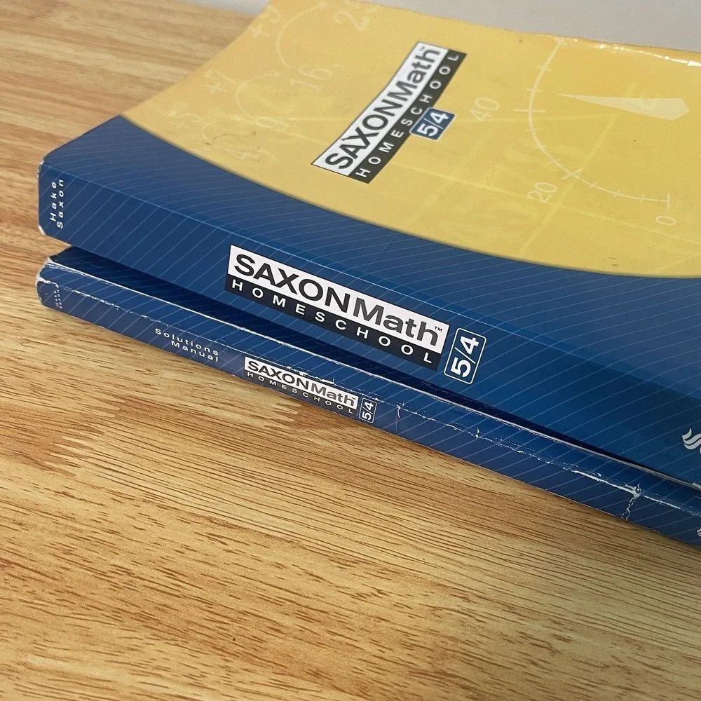 Saxon Math 5/4 Homeschool Textbook and Solutions Manual Bundle